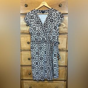 Brown and cream dress